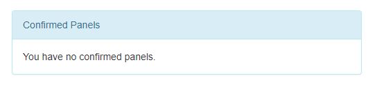 Confirmed Panels